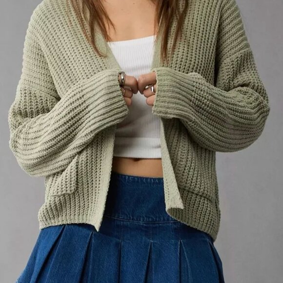 American Eagle Outfitters Sweaters - American Eagle Chenille Open-Front Cardigan